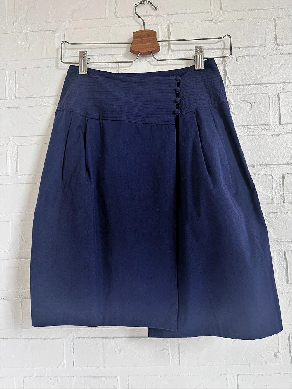 Issey Miyake Asha MDS Cobalt Cotton Skirt